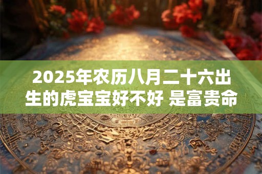 2025年农历八月二十六出生的虎宝宝好不好 是富贵命吗