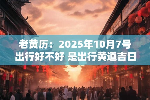 老黄历：2025年10月7号出行好不好 是出行黄道吉日吗