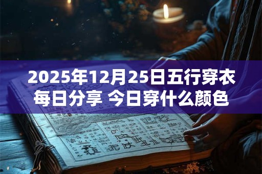 2025年12月25日五行穿衣每日分享 今日穿什么颜色最旺运