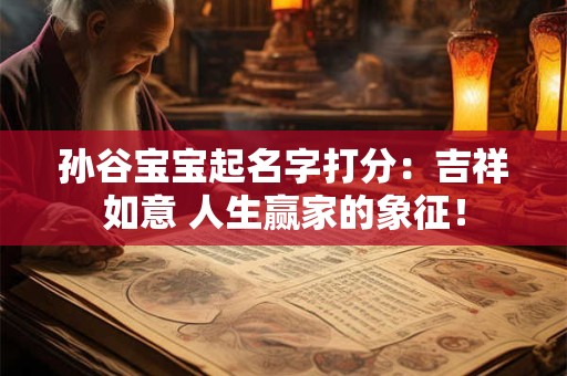 孙谷宝宝起名字打分：吉祥如意 人生赢家的象征！