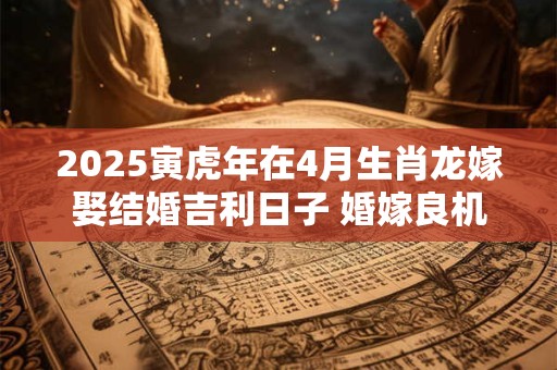 2025寅虎年在4月生肖龙嫁娶结婚吉利日子 婚嫁良机