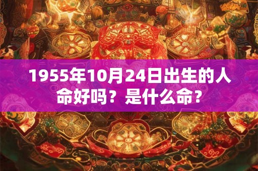 1955年10月24日出生的人命好吗？是什么命？