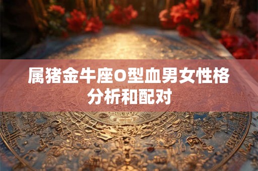 属猪金牛座O型血男女性格分析和配对