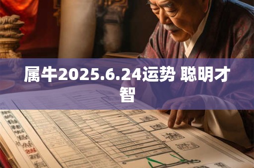 属牛2025.6.24运势 聪明才智