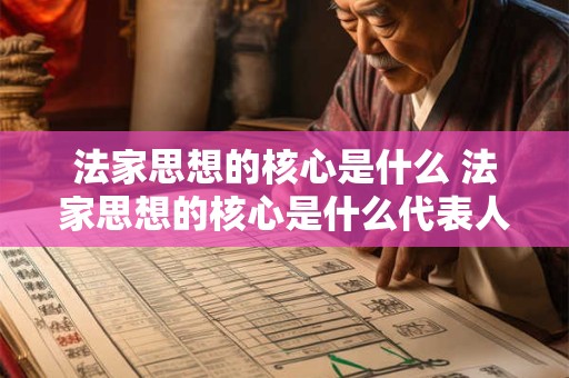 法家思想的核心是什么 法家思想的核心是什么代表人物