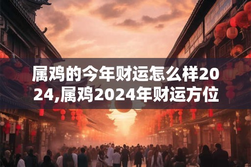 属鸡的今年财运怎么样2024,属鸡2024年财运方位