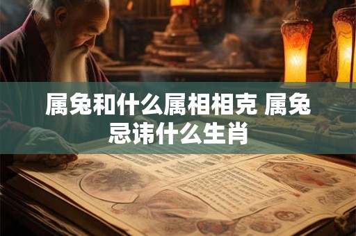 属兔和什么属相相克 属兔忌讳什么生肖