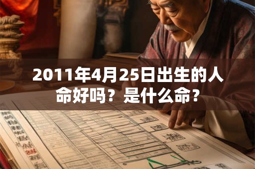 2011年4月25日出生的人命好吗？是什么命？