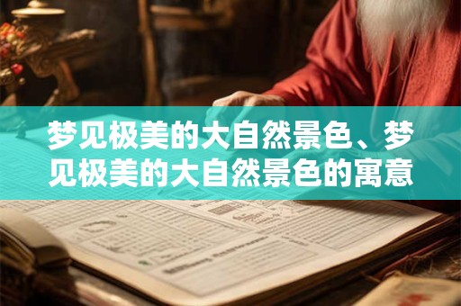 梦见极美的大自然景色、梦见极美的大自然景色的寓意