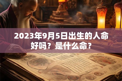 2023年9月5日出生的人命好吗？是什么命？