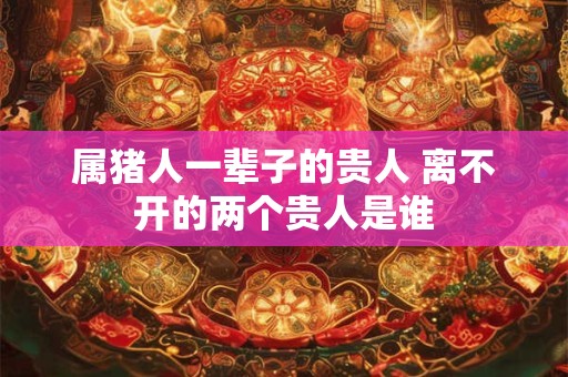 属猪人一辈子的贵人 离不开的两个贵人是谁