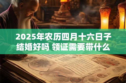 2025年农历四月十六日子结婚好吗 领证需要带什么证件