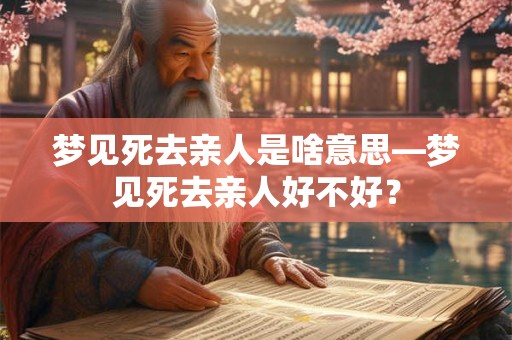 梦见死去亲人是啥意思—梦见死去亲人好不好？