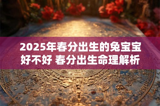 2025年春分出生的兔宝宝好不好 春分出生命理解析 2025年春分出生的兔宝宝好不好 春分出生命理解析