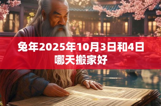 兔年2025年10月3日和4日哪天搬家好