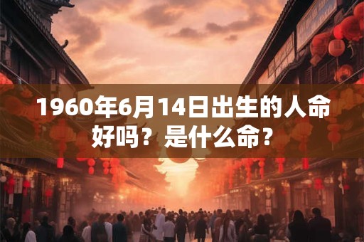 1960年6月14日出生的人命好吗？是什么命？
