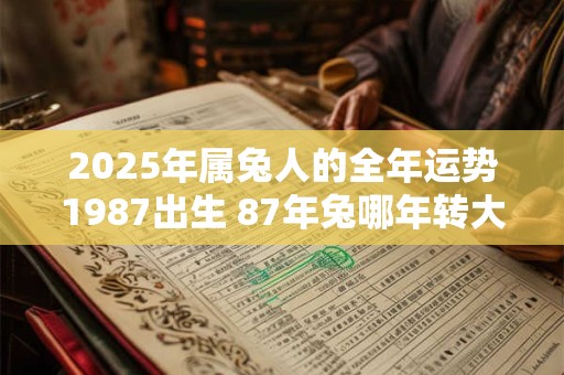2025年属兔人的全年运势1987出生 87年兔哪年转大运