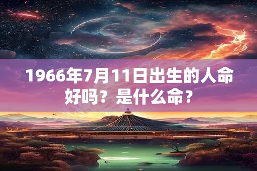 1966年7月11日出生的人命好吗？是什么命？