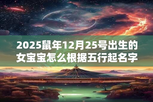 2025鼠年12月25号出生的女宝宝怎么根据五行起名字