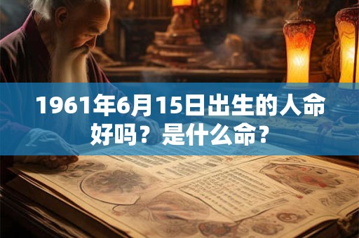 1961年6月15日出生的人命好吗？是什么命？