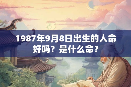 1987年9月8日出生的人命好吗？是什么命？