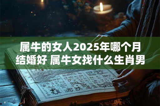 属牛的女人2025年哪个月结婚好 属牛女找什么生肖男人好