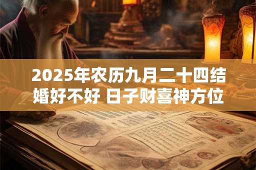 2025年农历九月二十四结婚好不好 日子财喜神方位