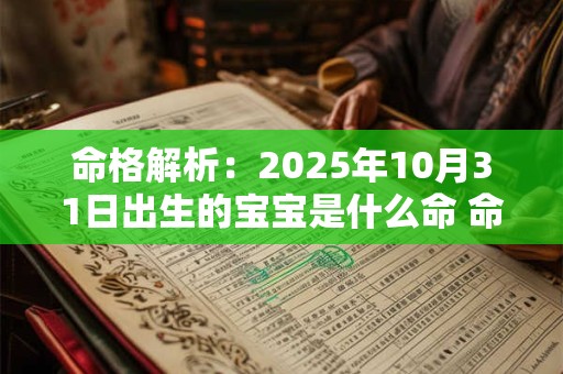 命格解析：2025年10月31日出生的宝宝是什么命 命运好吗