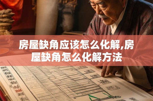 房屋缺角应该怎么化解,房屋缺角怎么化解方法