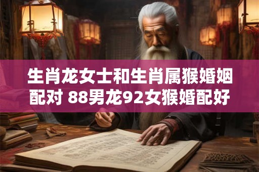 生肖龙女士和生肖属猴婚姻配对 88男龙92女猴婚配好吗