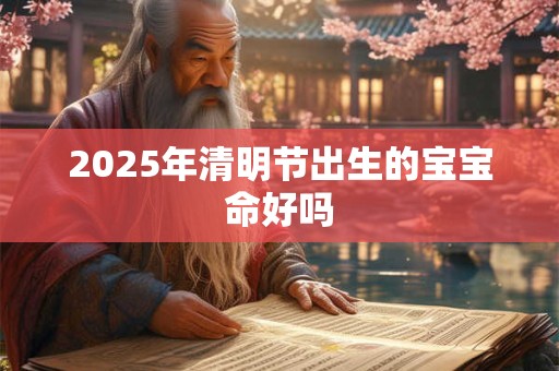 2025年清明节出生的宝宝命好吗