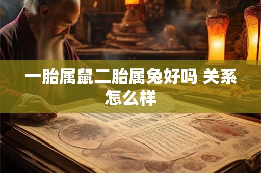 一胎属鼠二胎属兔好吗 关系怎么样