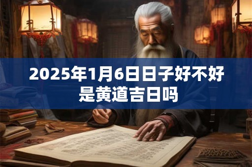 2026年1月6日日子好不好 是黄道吉日吗