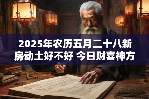 2025年农历五月二十八新房动土好不好 今日财喜神方位