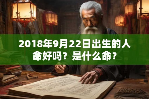 2018年9月22日出生的人命好吗？是什么命？