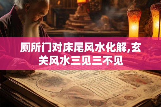 厕所门对床尾风水化解,玄关风水三见三不见