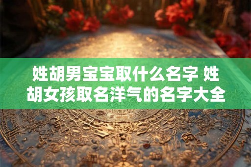 姓胡男宝宝取什么名字 姓胡女孩取名洋气的名字大全