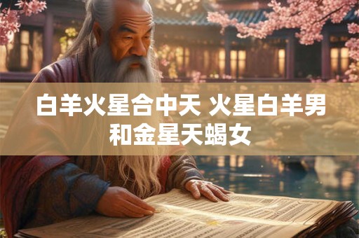 白羊火星合中天 火星白羊男和金星天蝎女