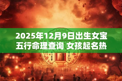 2025年12月9日出生女宝五行命理查询 女孩起名热门新款