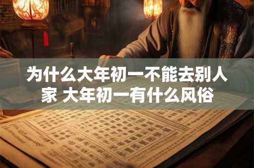 为什么大年初一不能去别人家 大年初一有什么风俗 为什么大年初一不能去别人家 大年初一有什么风俗