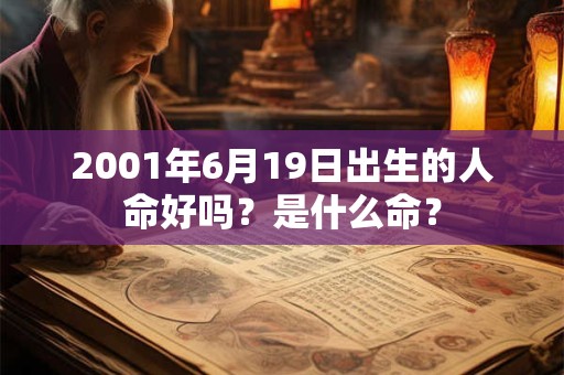 2001年6月19日出生的人命好吗？是什么命？