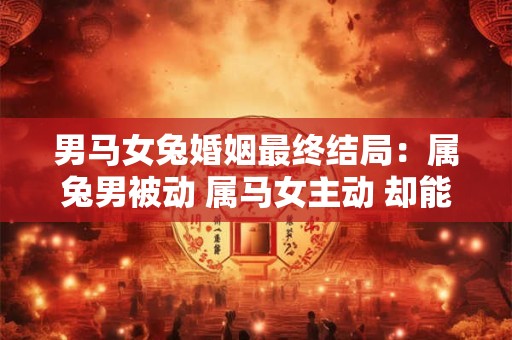 男马女兔婚姻最终结局：属兔男被动 属马女主动 却能创造幸福