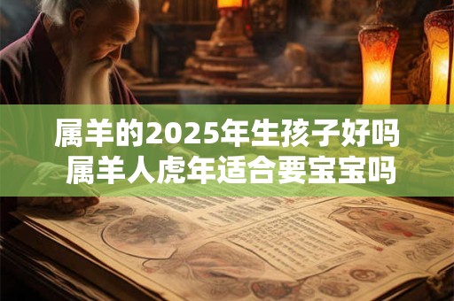 属羊的2025年生孩子好吗 属羊人虎年适合要宝宝吗