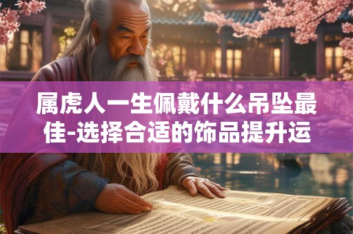 属虎人一生佩戴什么吊坠最佳-选择合适的饰品提升运势 属虎人一生佩戴什么吊坠最佳-选择合适的饰品提升运势
