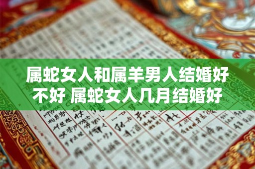 属蛇女人和属羊男人结婚好不好 属蛇女人几月结婚好