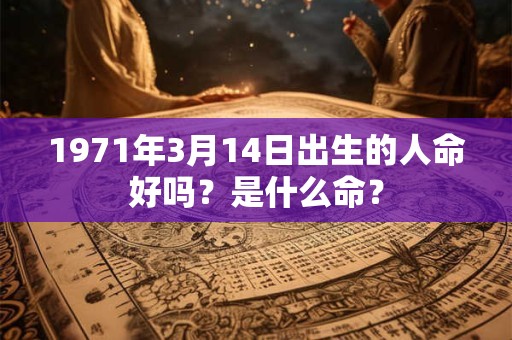 1971年3月14日出生的人命好吗？是什么命？