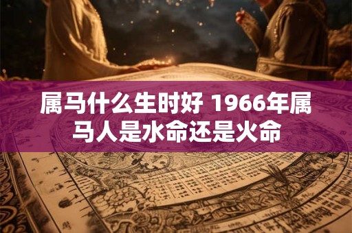 属马什么生时好 1966年属马人是水命还是火命 属马什么生时好 1966年属马人是水命还是火命