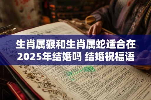 生肖属猴和生肖属蛇适合在2025年结婚吗 结婚祝福语怎么说