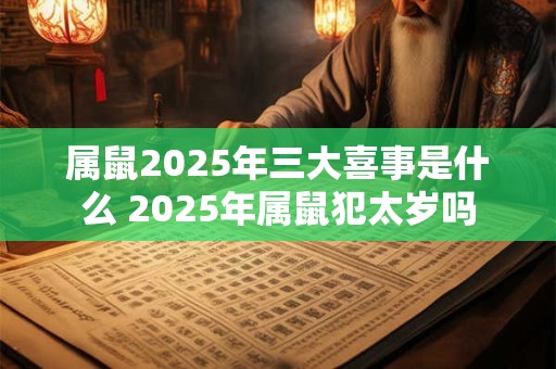 属鼠2025年三大喜事是什么 2025年属鼠犯太岁吗