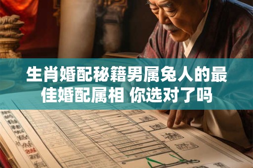 生肖婚配秘籍男属兔人的最佳婚配属相 你选对了吗